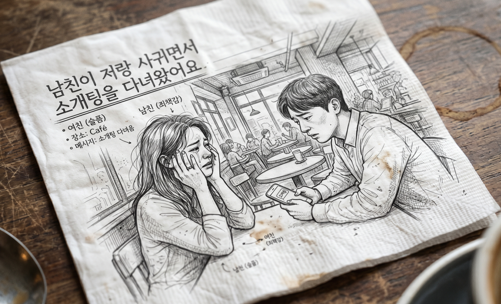 남친이 저랑 사귀면서 소개팅을 다녀왔어요