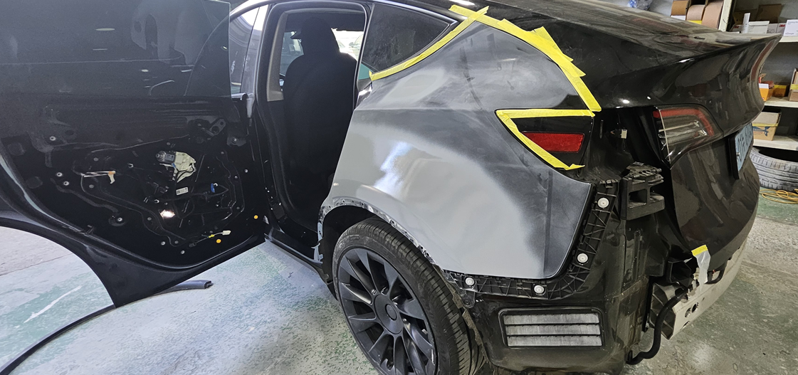 TESLA MODELY 사고수리 후기
