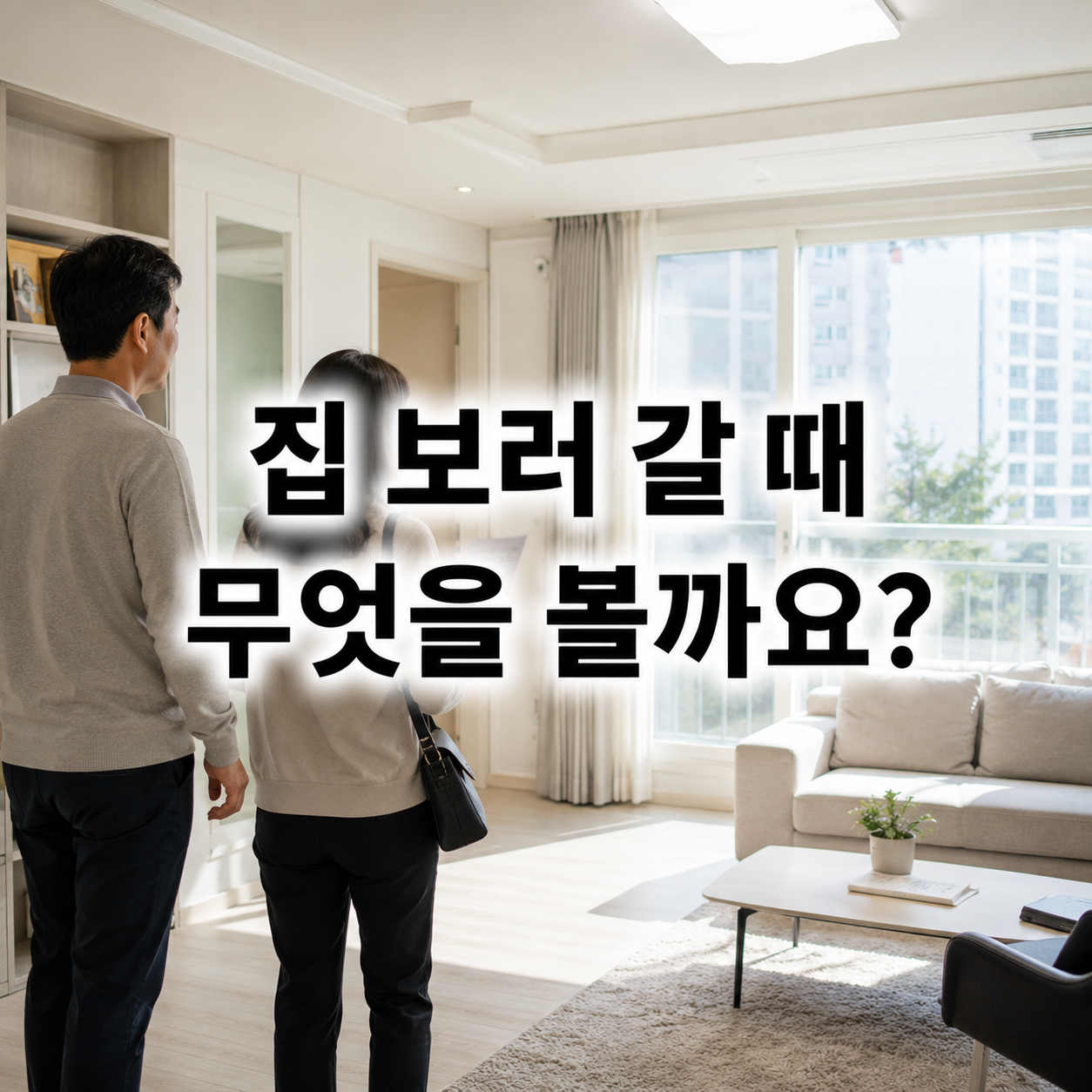 집 보러 갈 때 무엇을 볼까요?