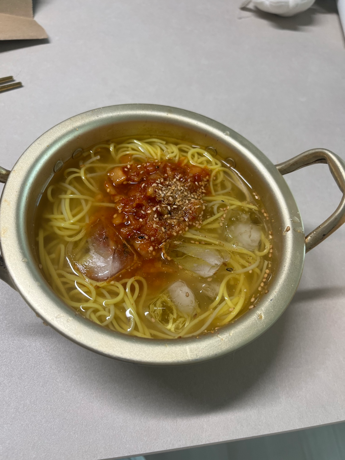 내가만든김치말이국수