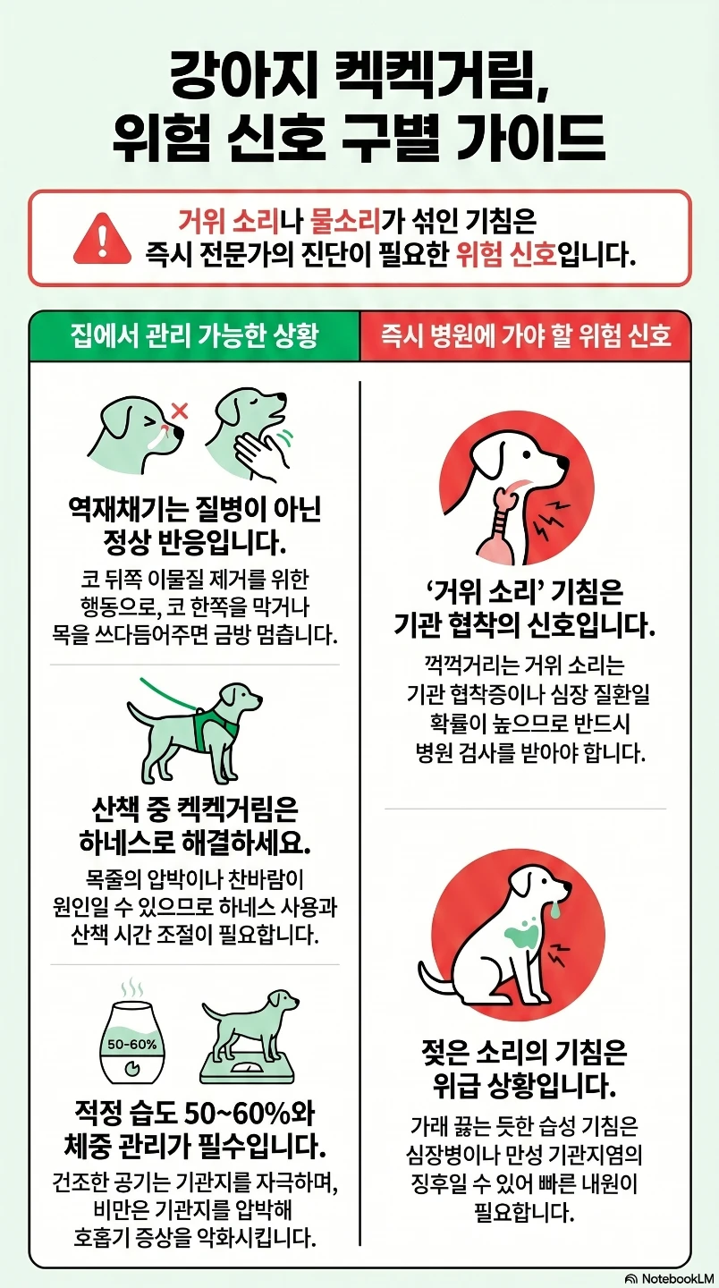 물먹다 켁켁거림 집에서 해결