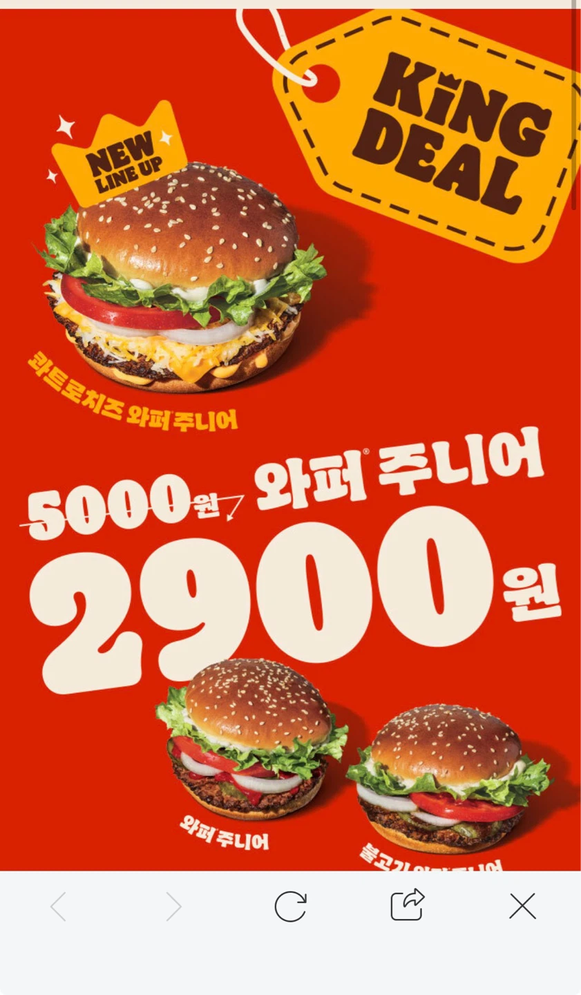 버거킹 좋아하시는분들 주목!