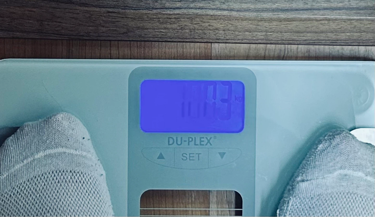 공복 체중 기록