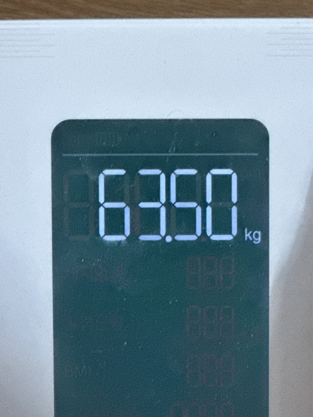 오늘 나의 체중