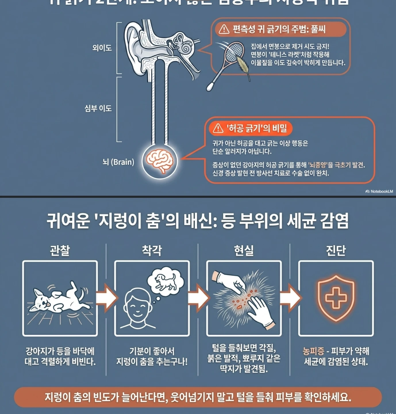 주의해야하는 긁는 행동 체크