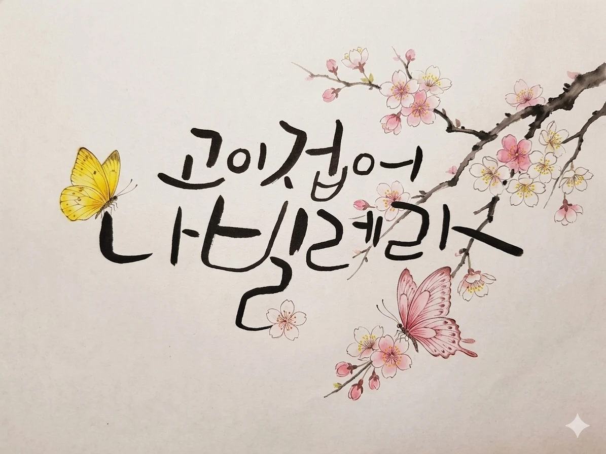 캘리그라피 기초반 모집