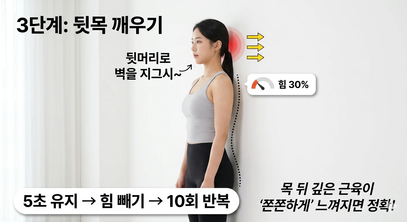 거북목, 하루 5분이면 달라져요 — 앉은 자리에서 하는 목 위치 되돌리기 루틴