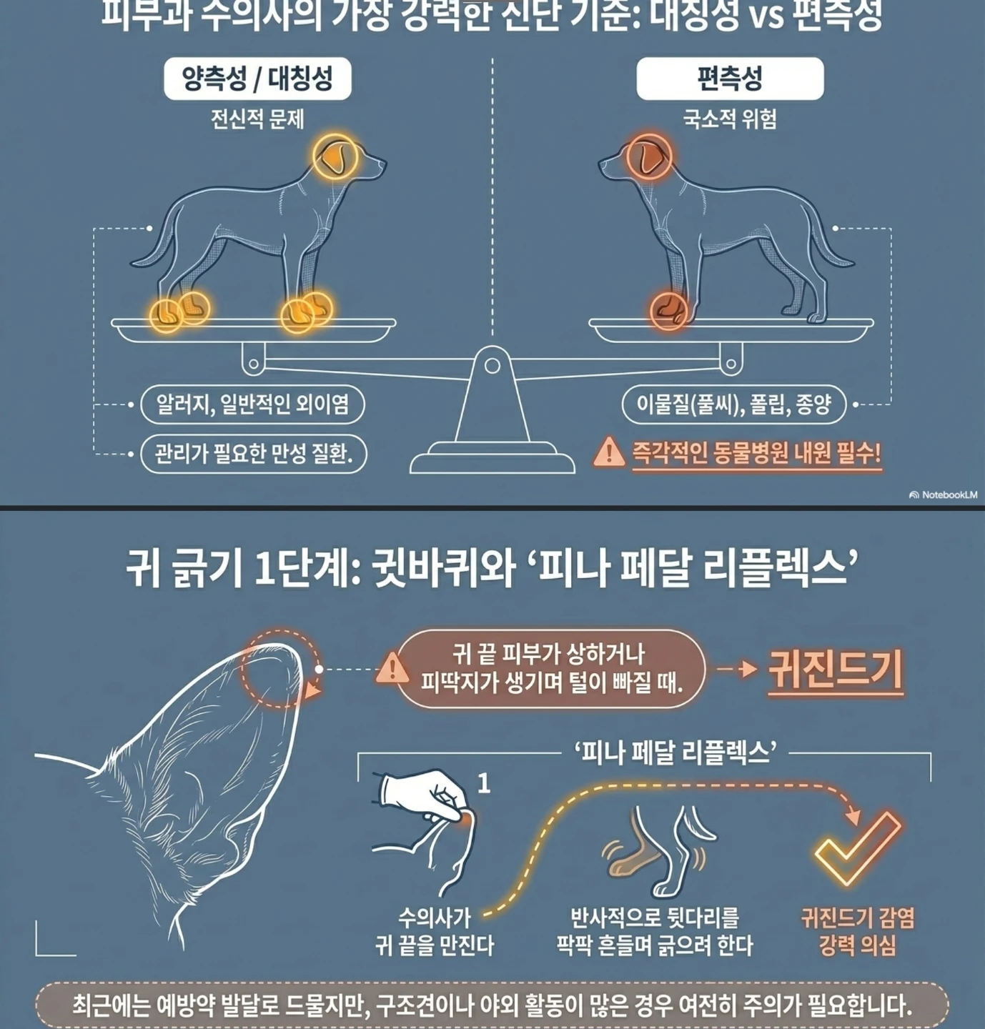 주의해야하는 긁는 행동 체크