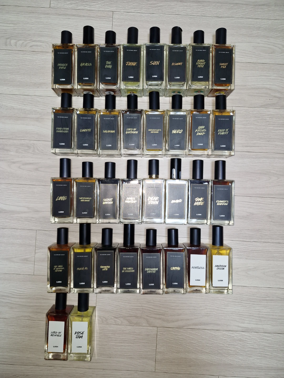 러쉬 100ml 향수 시향기 모음