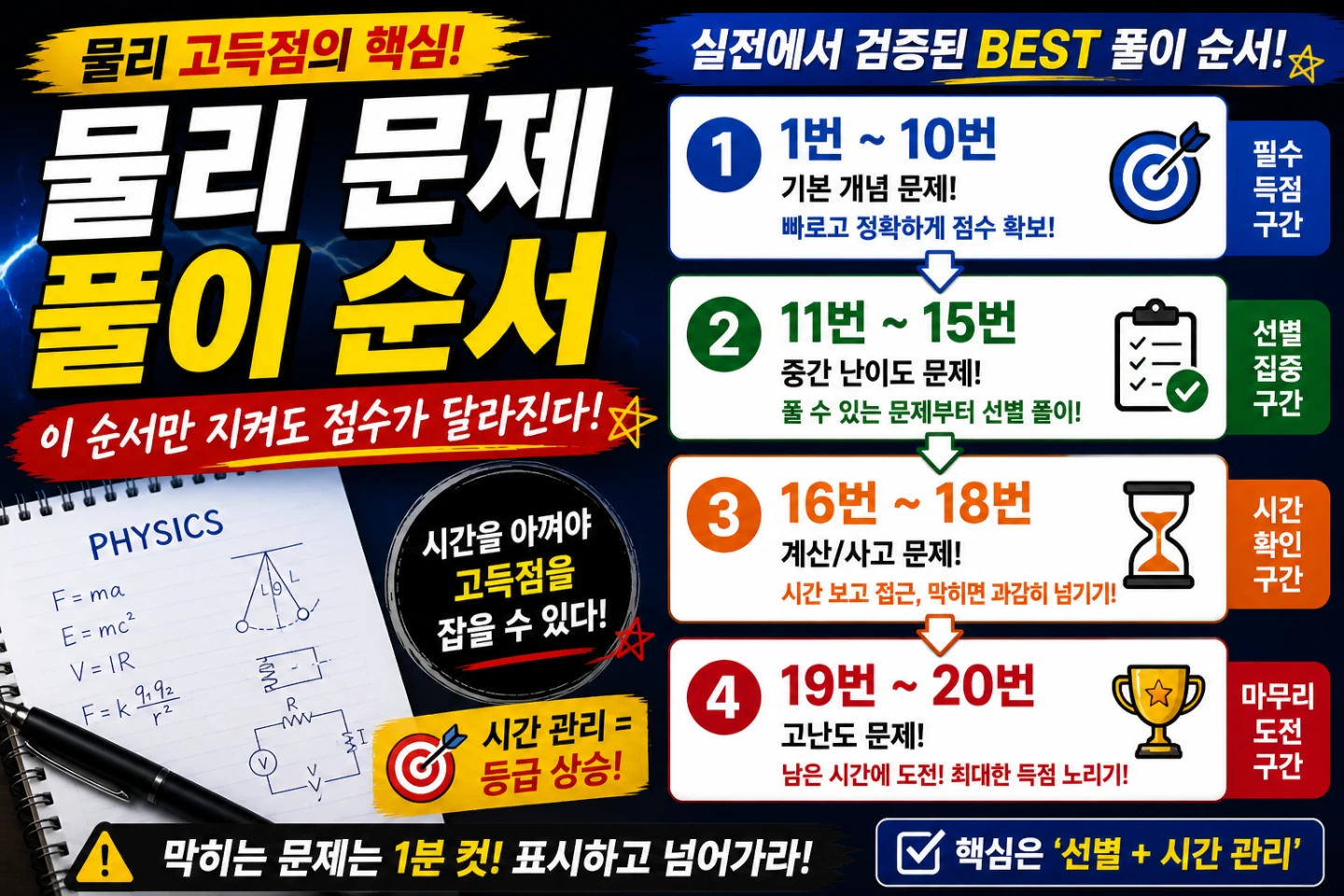 5모 과탐 물리 문제 풀이 순서