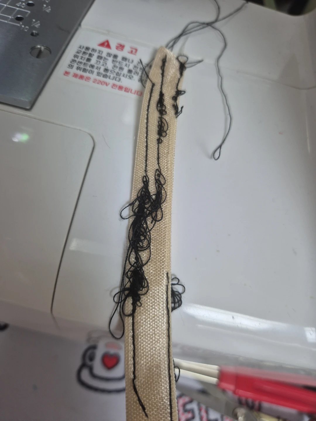 안녕하세요! 자노메 3160QDC 재봉틀 밑실고장?