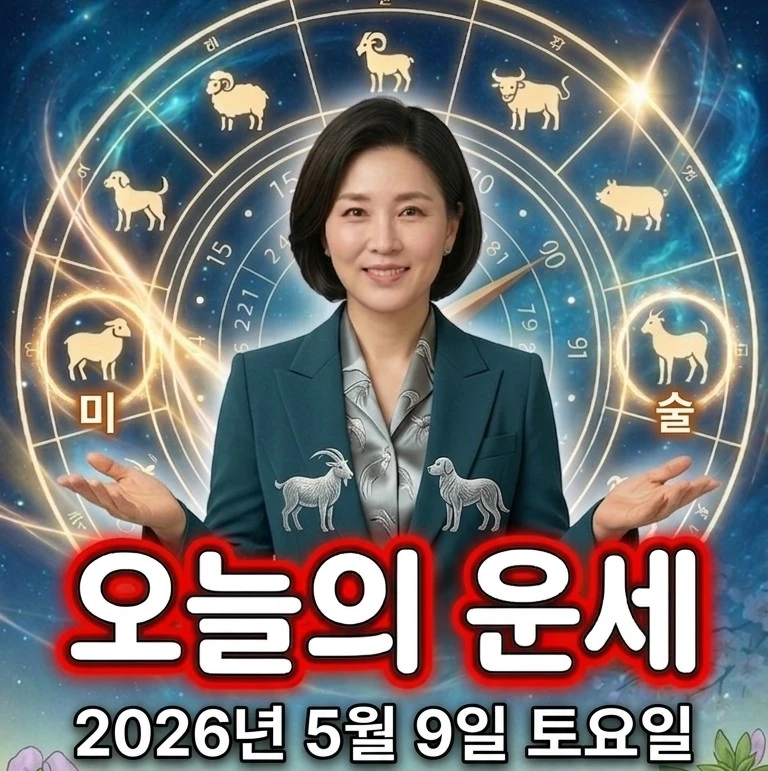 2026년 5월 9일 토요일 오늘의 운세
