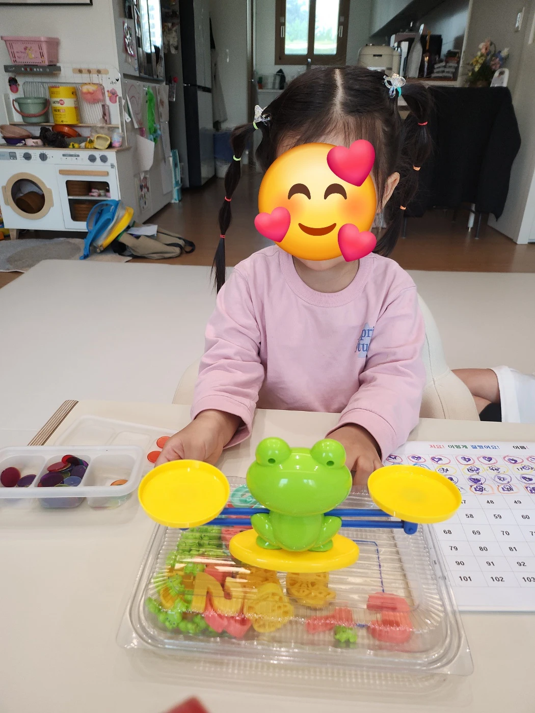 드디어  채공주님!  2달만에 혼자 수업에  성공