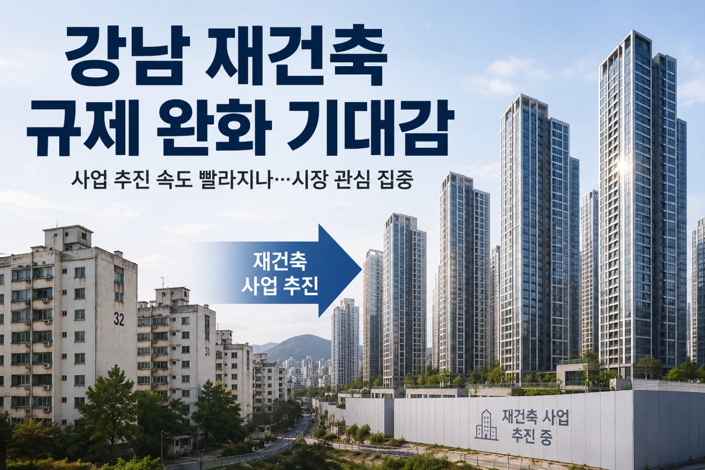 부동산 이슈_강남 재건축 규제 완화 기대감