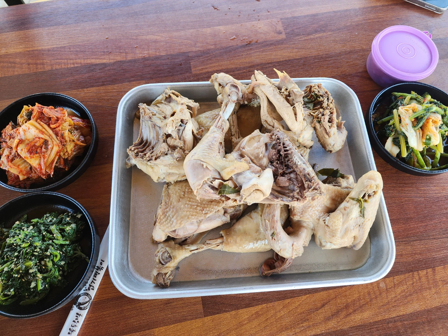텃밭에서 주말밥상 (닭삶아먹기)