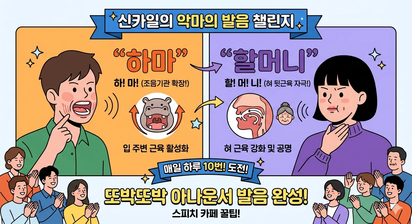 신카일 강사님의 발음 훈련법(하마/할머니)