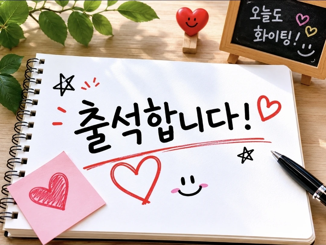 오늘도 출석합니다