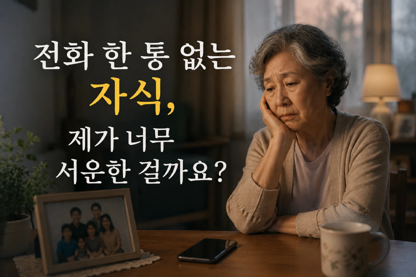 전화 한 통 없는 자식, 제가 너무 서운한 걸까요?