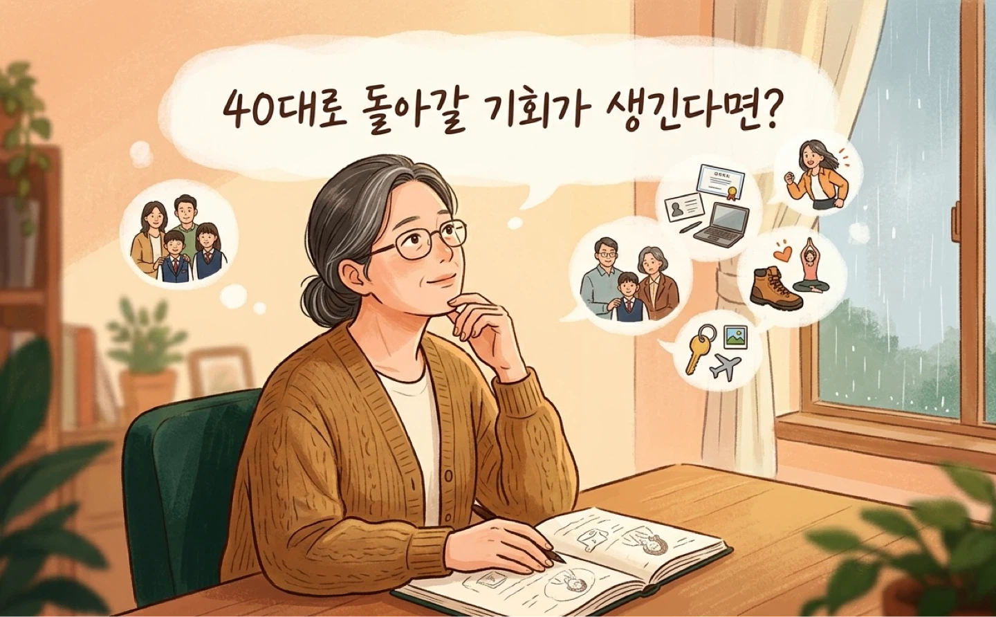 40대로 돌아갈 기회가 생긴다면?