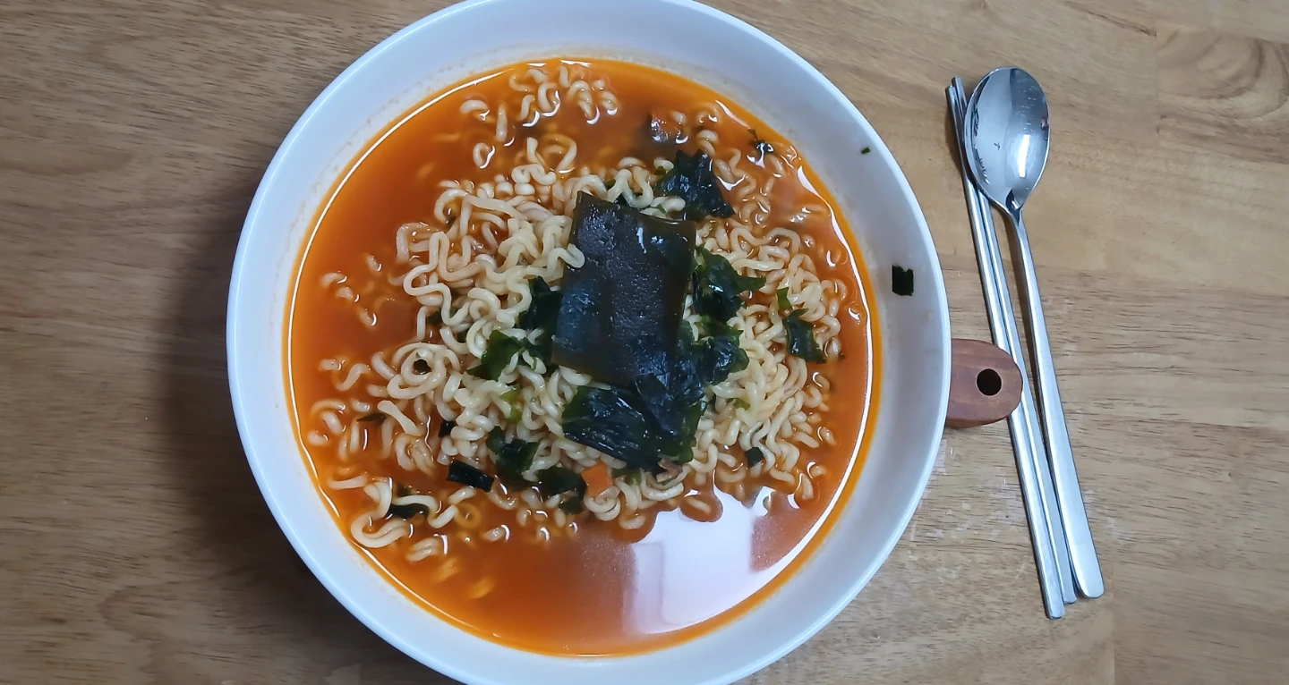 오동통 라면!