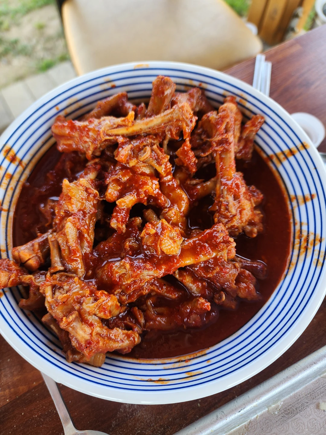 텃밭에서 주말밥상 (닭삶아먹기)