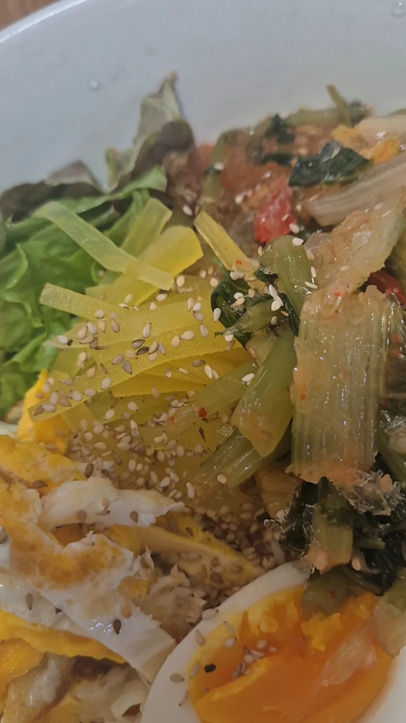 열무비빔국수와열무물국수