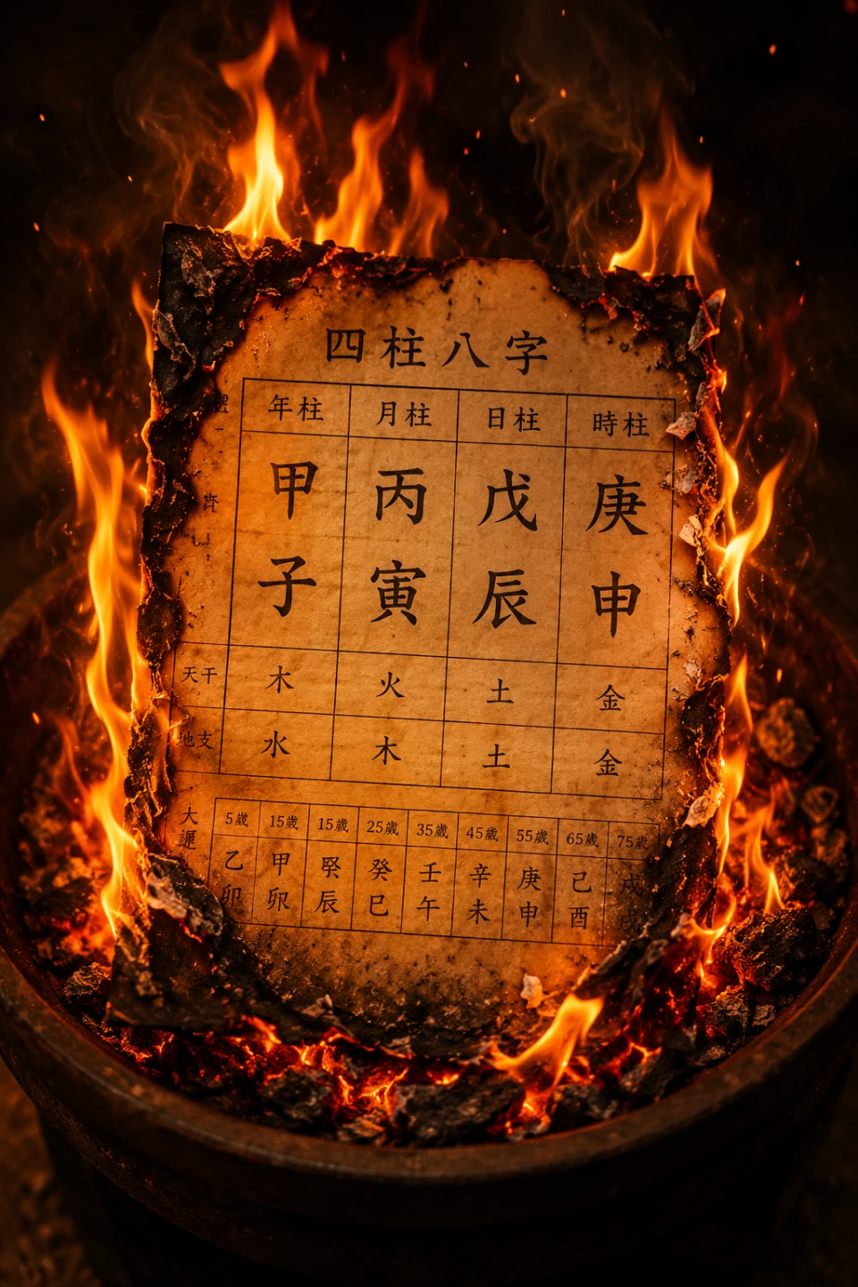 화로 불타는 사주 자녀