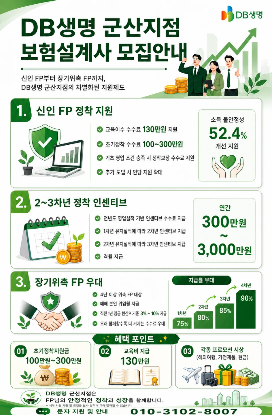 군산지점 DB생명 보험설계사 모집
