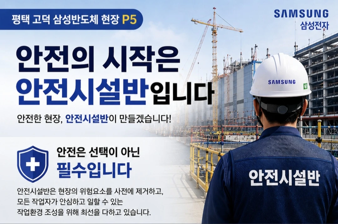 평택 삼성반도체 현장 안전시설반