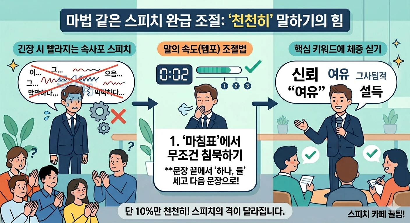 말이 빨라지는 고질병 고치는 '슬로우 다운' 비법