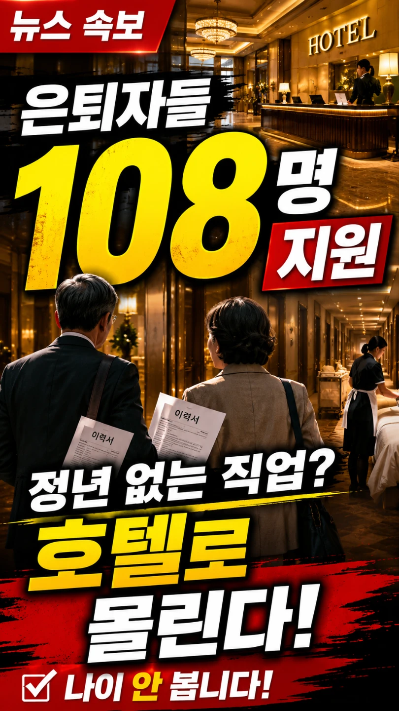 "정년 없고 나이 안 본다?" 50·60대가 호텔 취업에 몰리는 이유