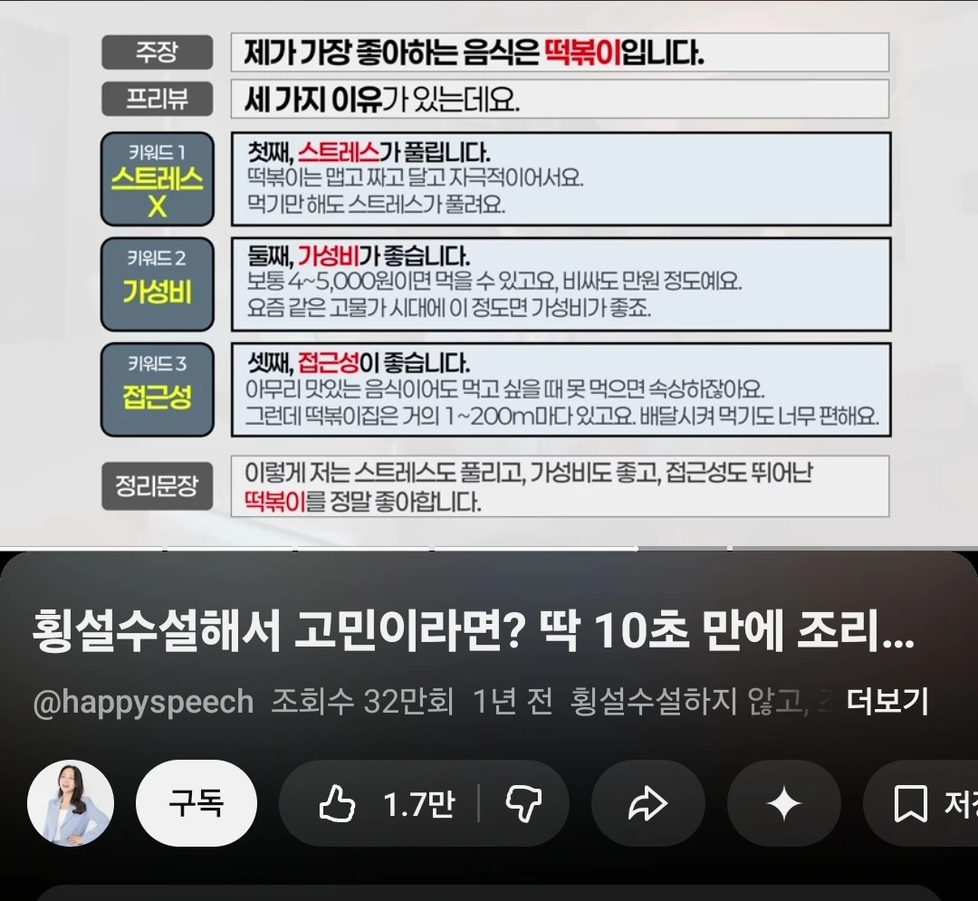 스피치 유튜브 강의 공유