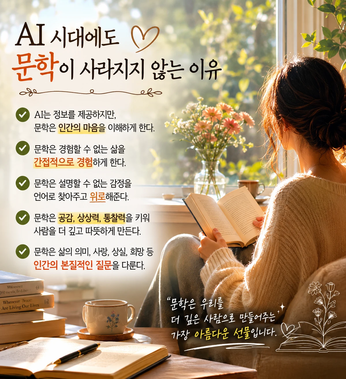 AI 시대에도 문학이 사라지지 않는 이유