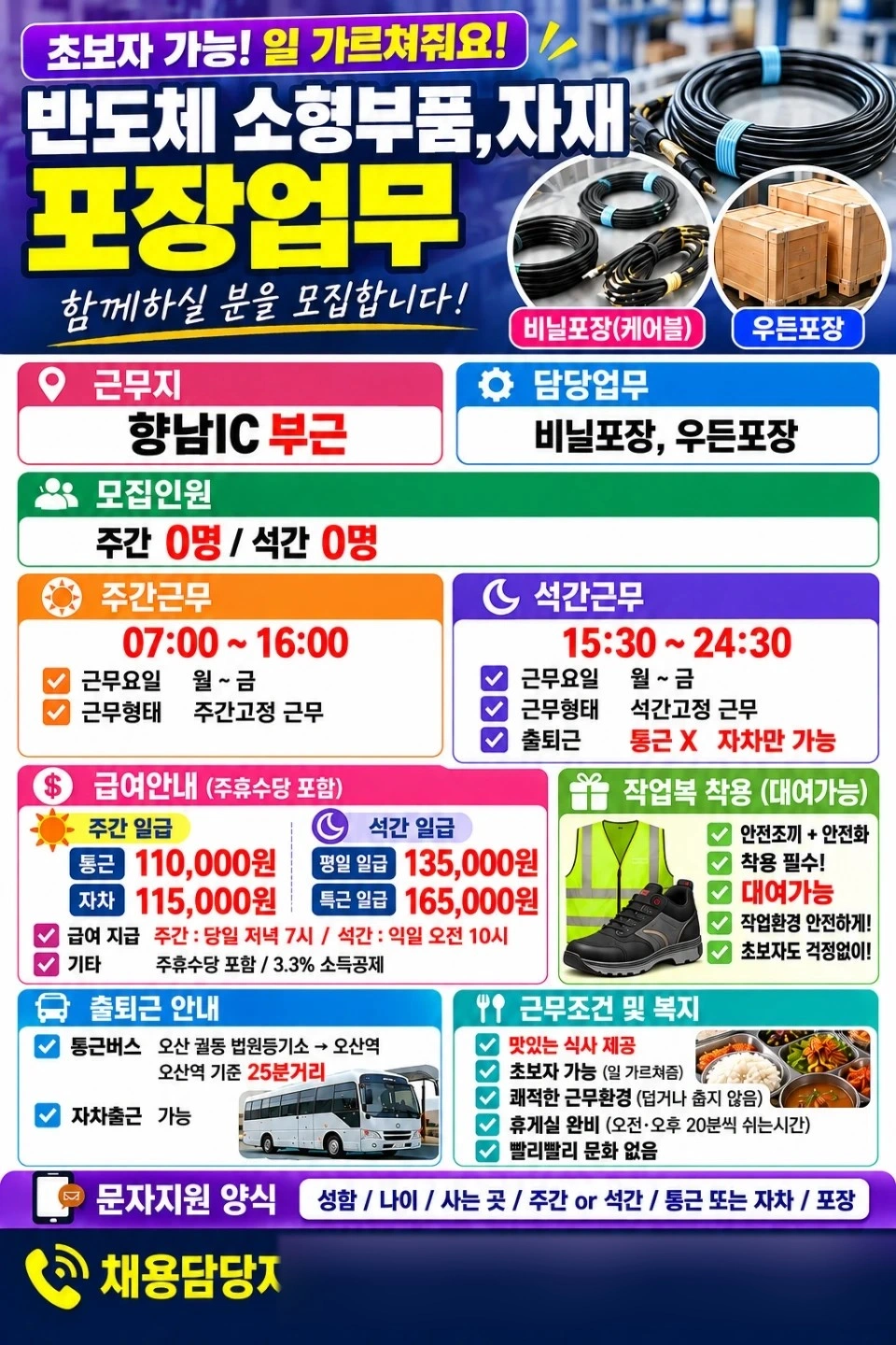 주간or석간 당일지급 꾸준한 물량 오산통근운행or자차