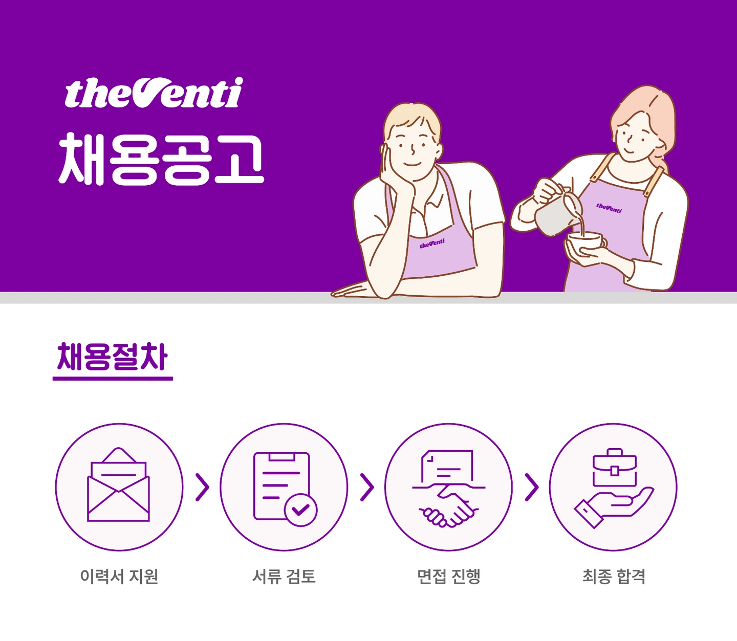 평일 오픈, 주말 미들 파트타임 구합니다.