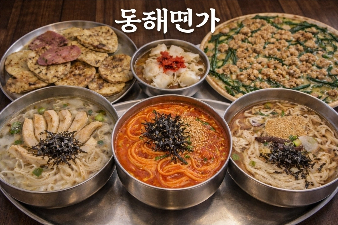 송이,능이 칼국수 전문점 "동해면가" 직원 모집