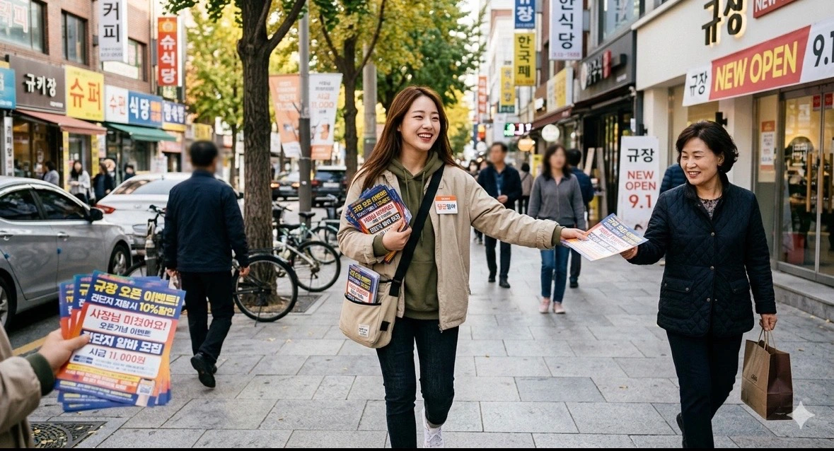 전단지 알바 급구