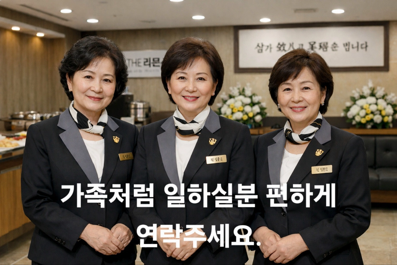장례 단순서빙