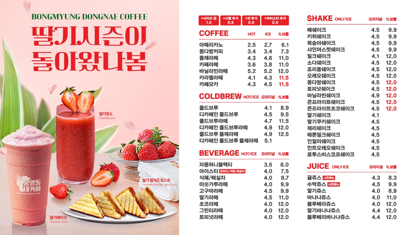 봉명동내커피 주말 야간알바 구합니다