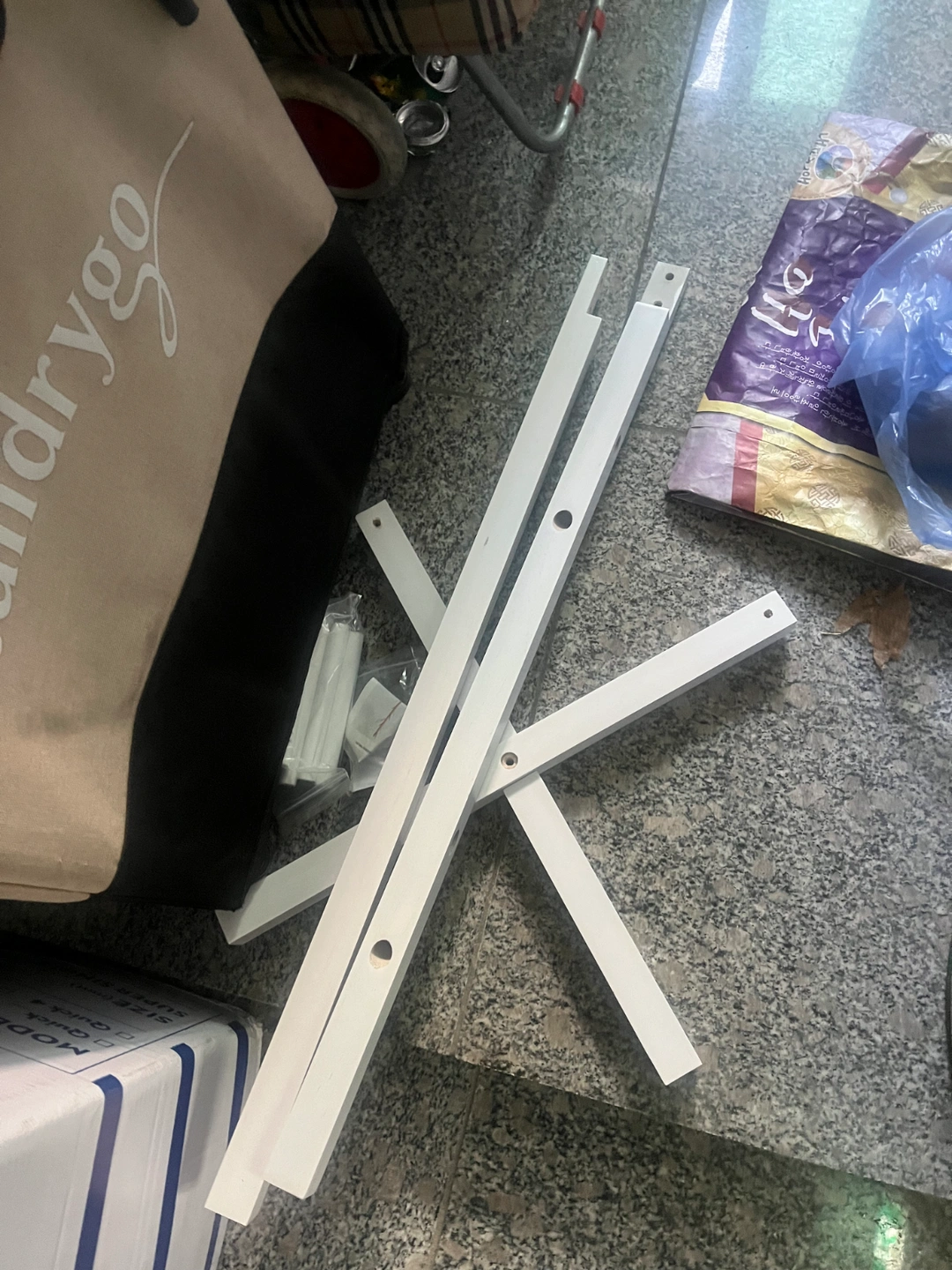 스탠드 가방 걸이 조립