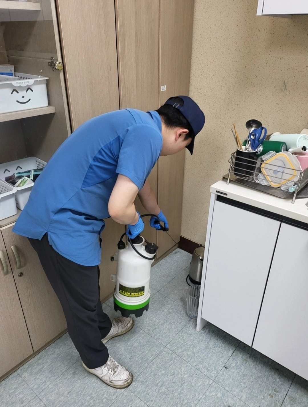 관공서 소독업무. 1시간 30분 이내