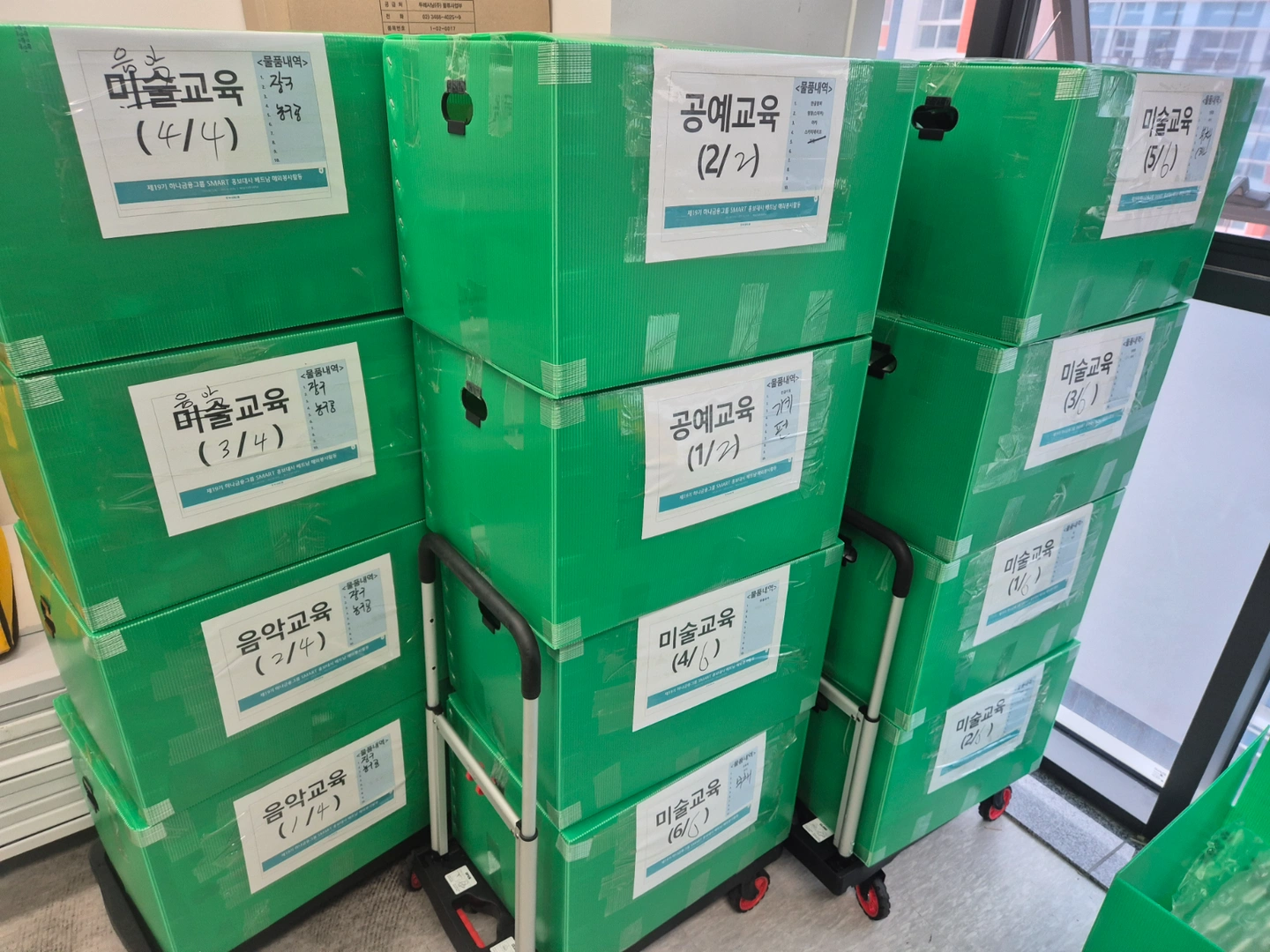 상자내 제품 캐리어 포장
