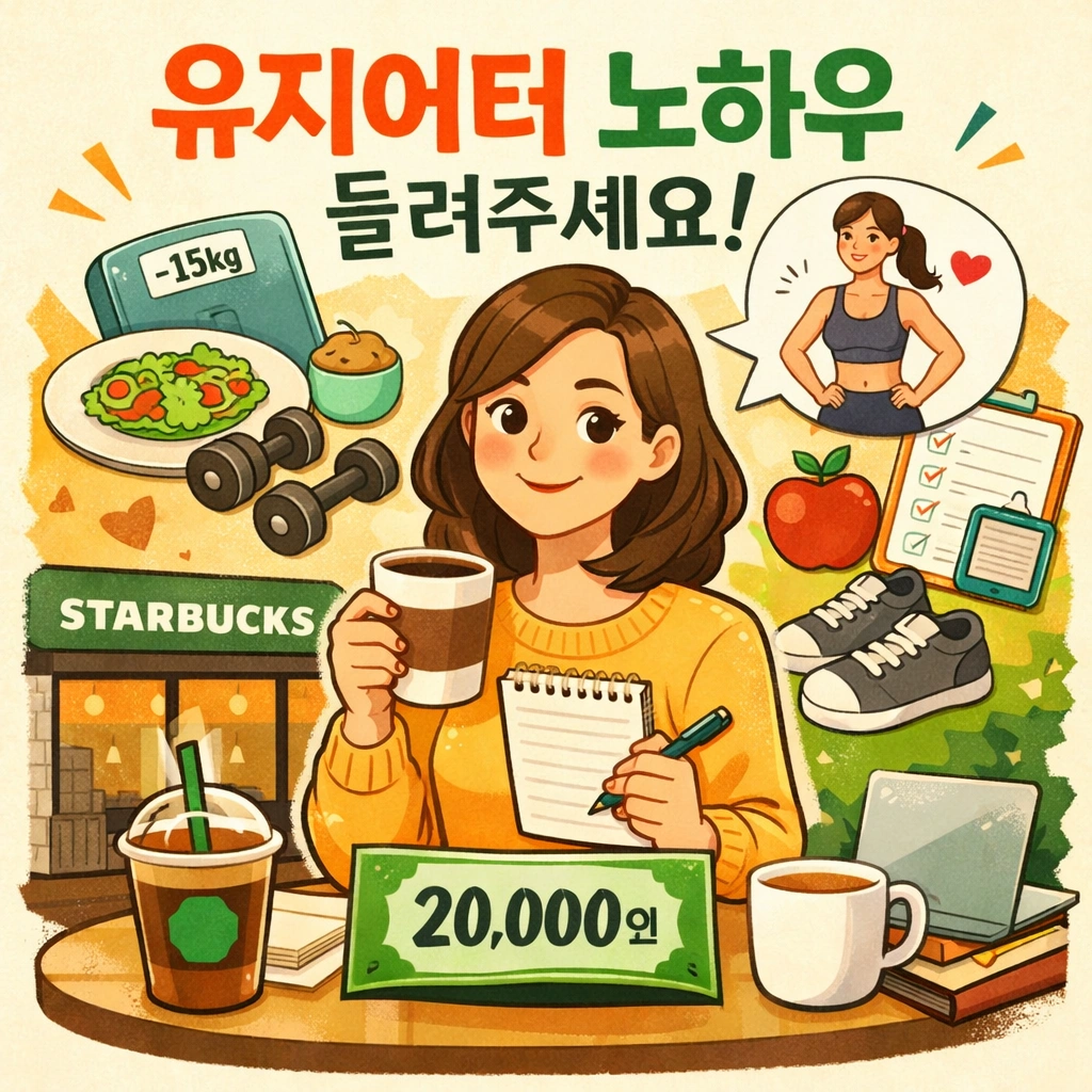유지어터 노하우 듣고싶어요
