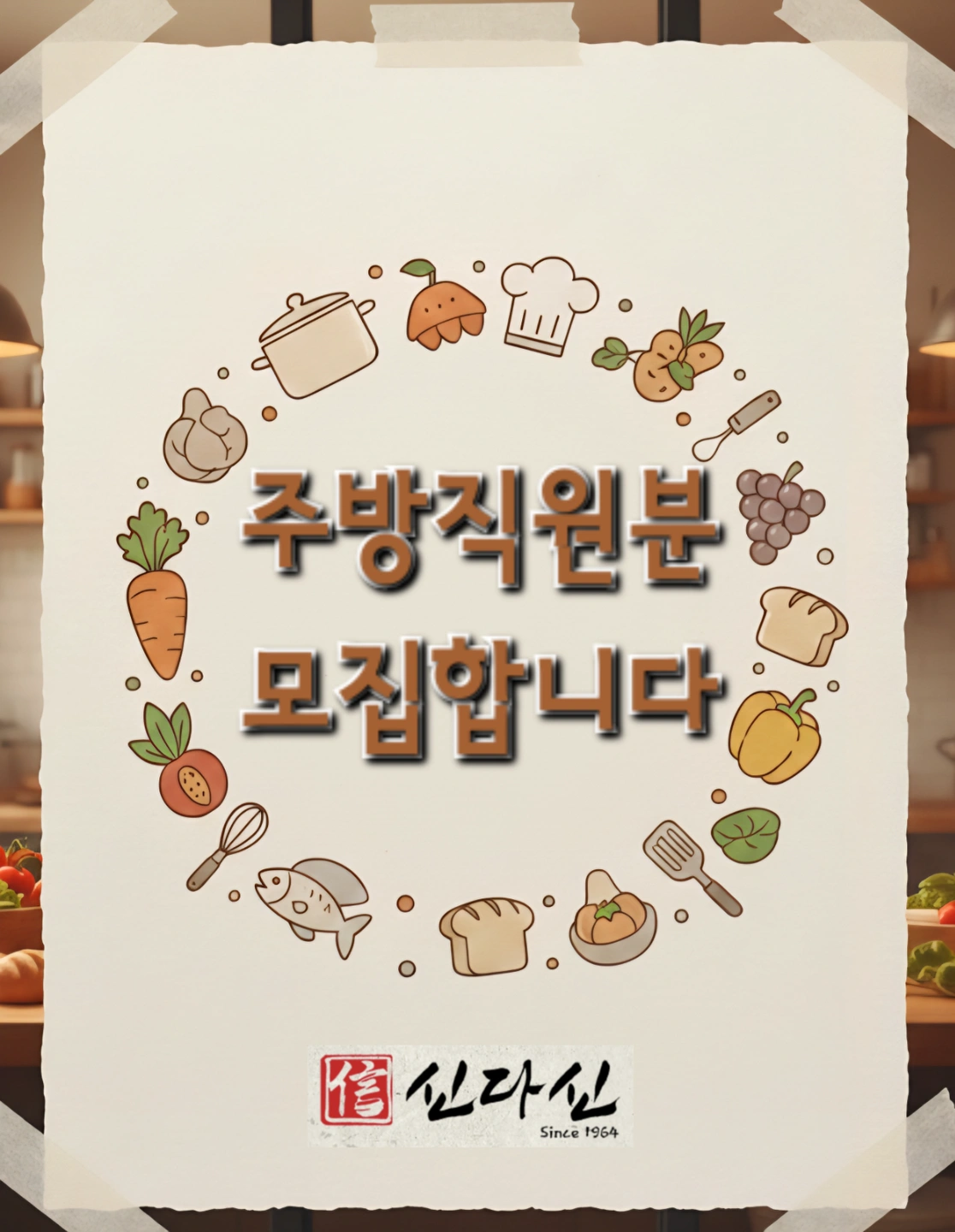 주방직원분 모집합니다(주방보조)
