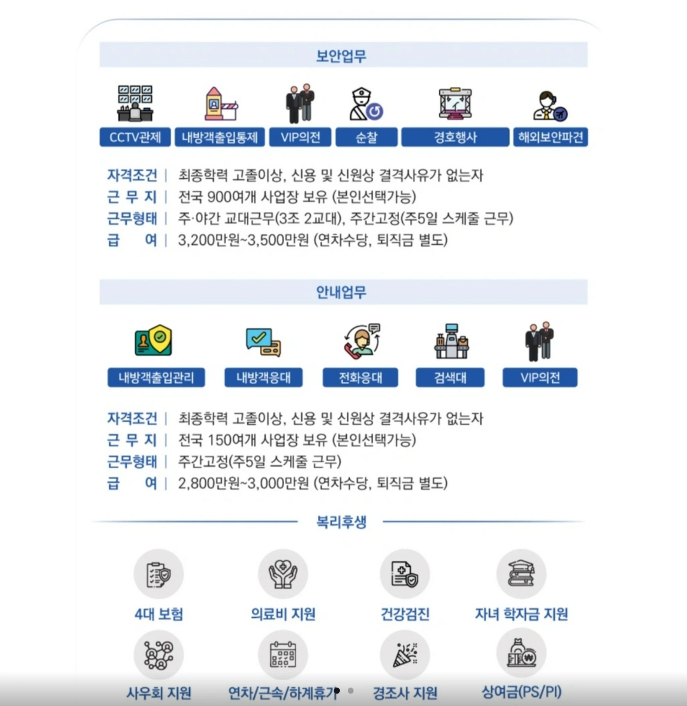보안인력 교대 319 ~354 +-알파
