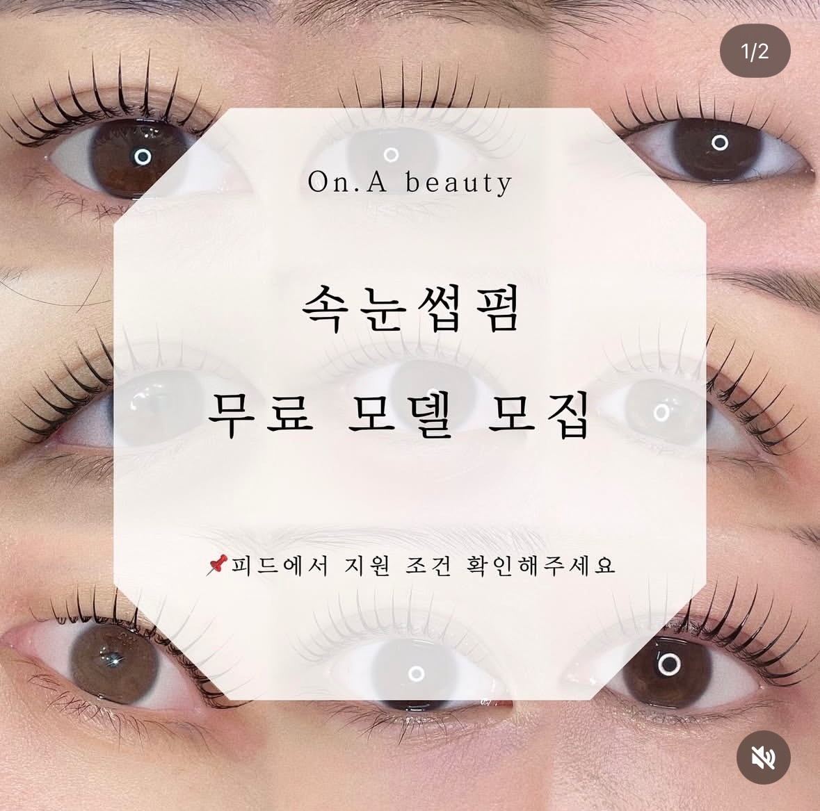 구리 온아뷰티 : 속눈썹펌 모델 모집합니다! 공고 썸네일