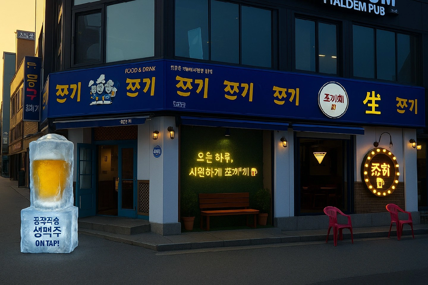 애막골 쪼끼쪼끼에서 금토1명 알바 구해요