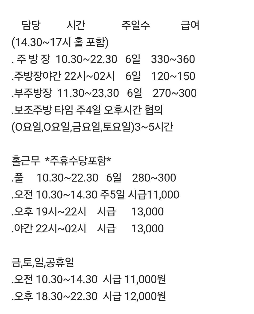 동탄(산척동)솥투껑삼겹살  주방및홀직원,알바 공고 썸네일