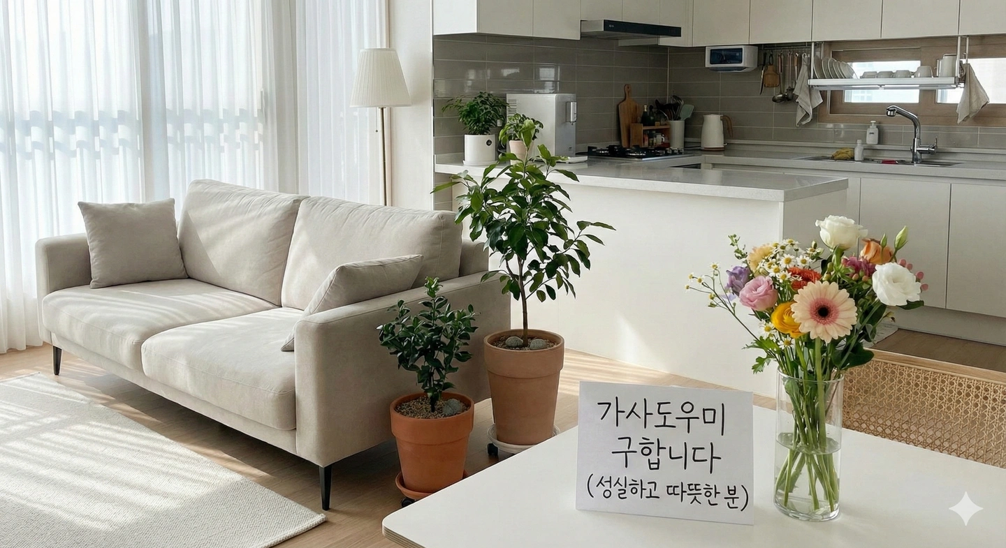 시급 17000원 주3일 가사도우미 선생님 모십니다