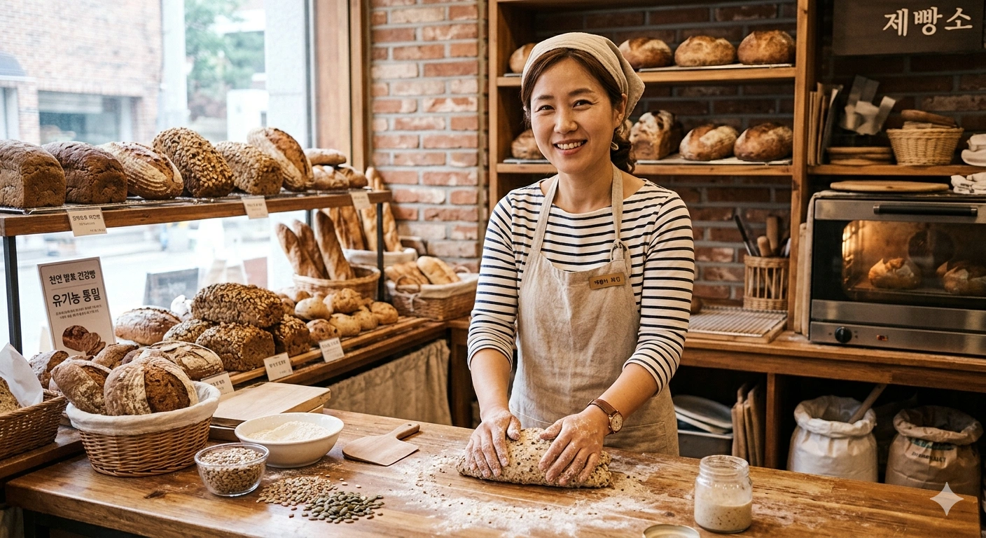 통밀빵 전문점 제빵 오븐 보조 채용합니다!